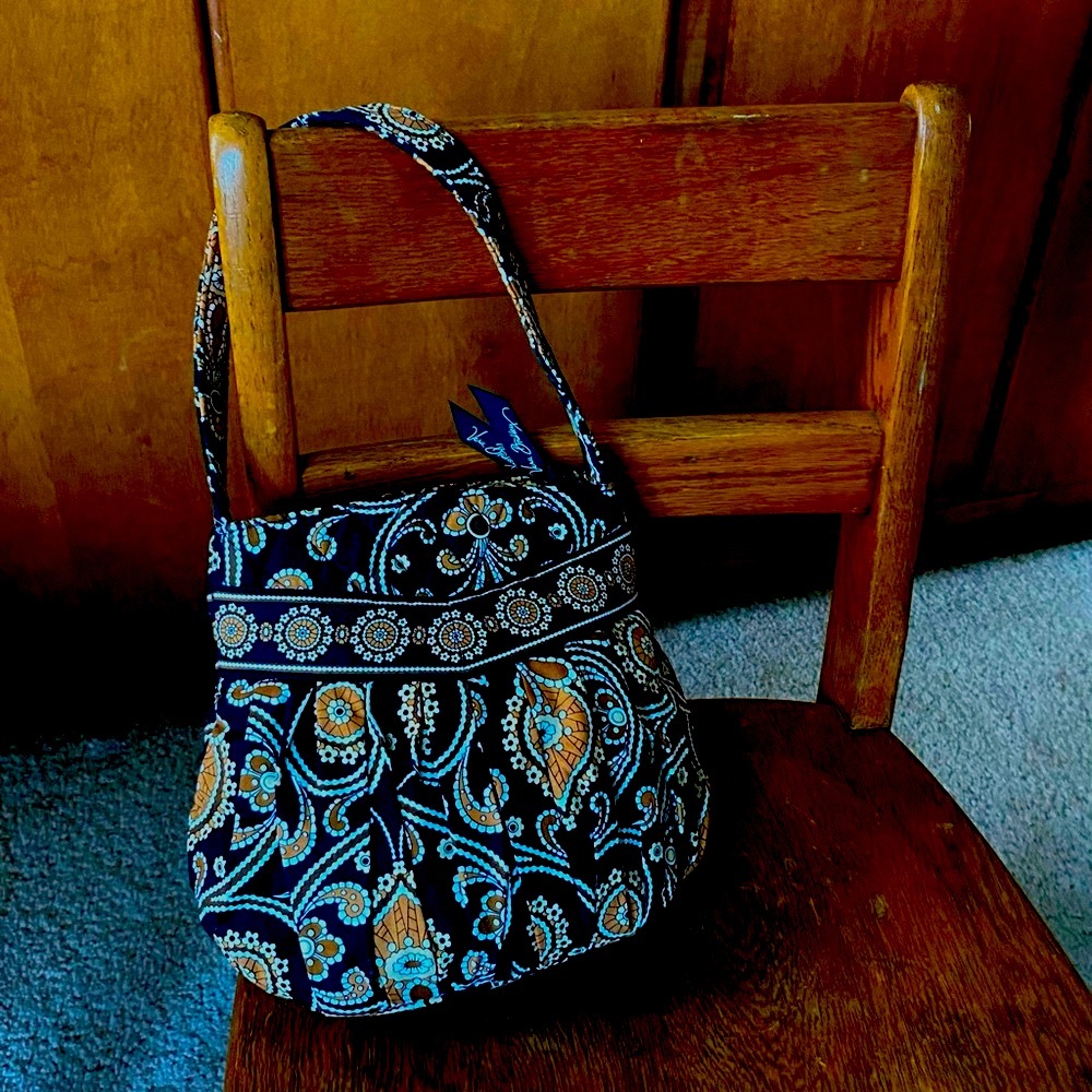 Vera Bradley Black Hannah Caffe Latte Purse